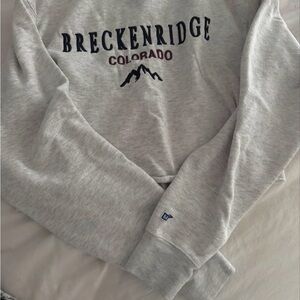 Breckenridge Light Gray Women's Crewneck Sweater